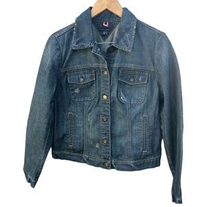 Tommy Hilfiger, distressed denim jacket